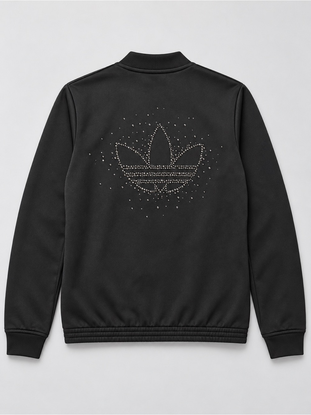 Adidas Originals Black Studded Trefoil Track Jacket (Size S)